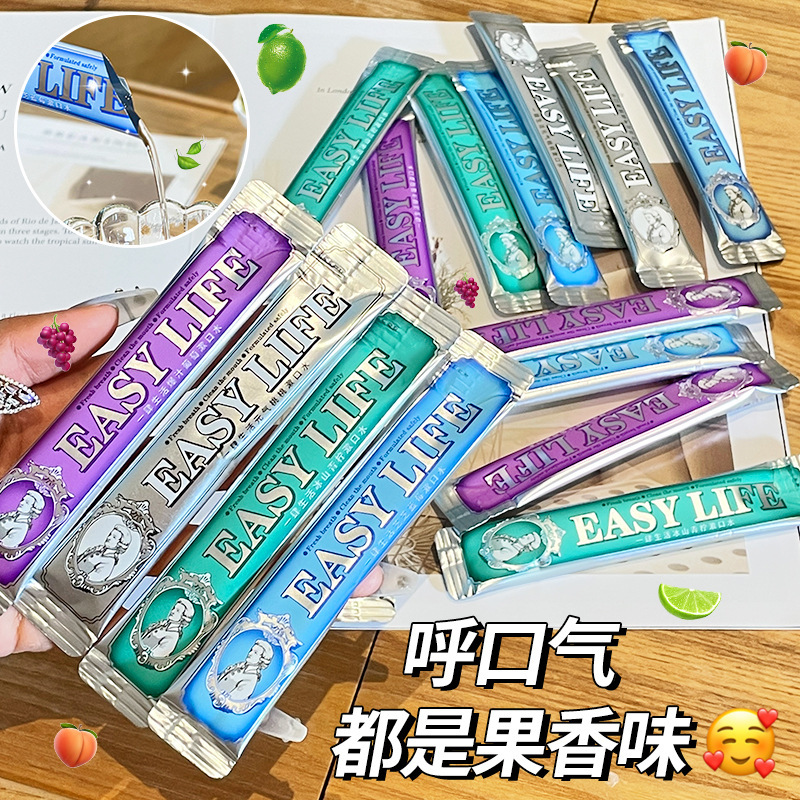 일회용 소형 패키지 휴대용 구강 세척제 신선한 호흡 구강 관리 혼합 맛 구강 세척제 가정용 대형 배럴