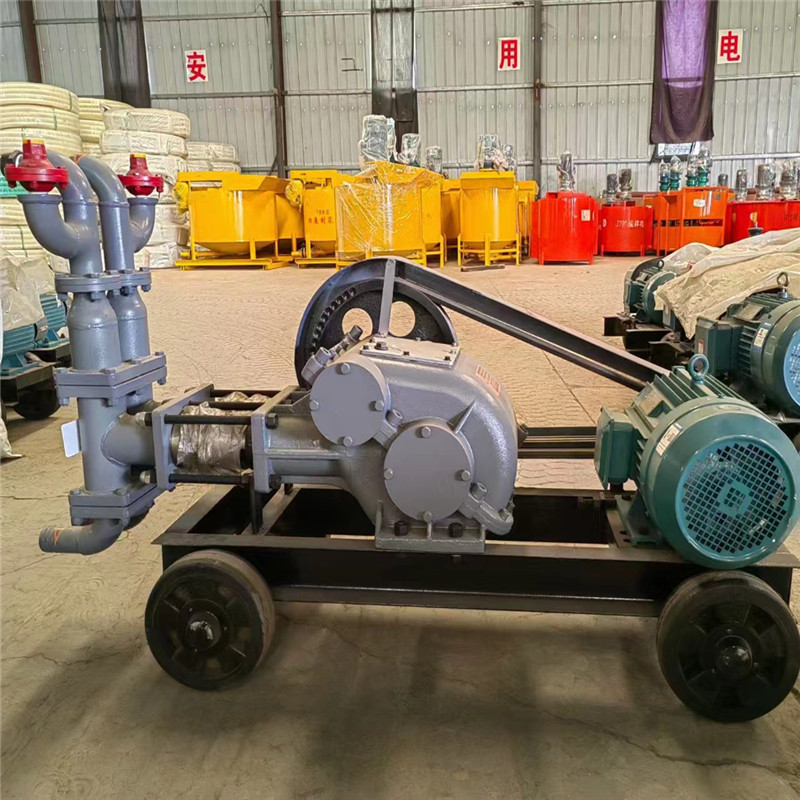 双缸注浆泵 厂家批发灰浆输送泵 灰浆泵 WSB-6双缸活塞式注浆机