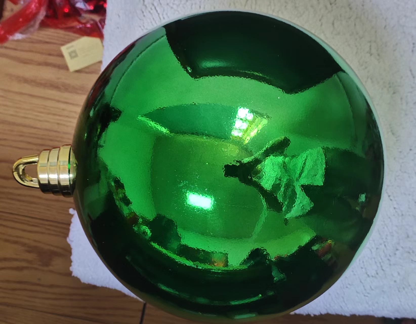 40CM de plástico BOLA DE Navidad Bola de galvanoplastia bola decorativa bola de color brillante mate BOLA DE ESPEJO bola de la onda nuevas ventas directas