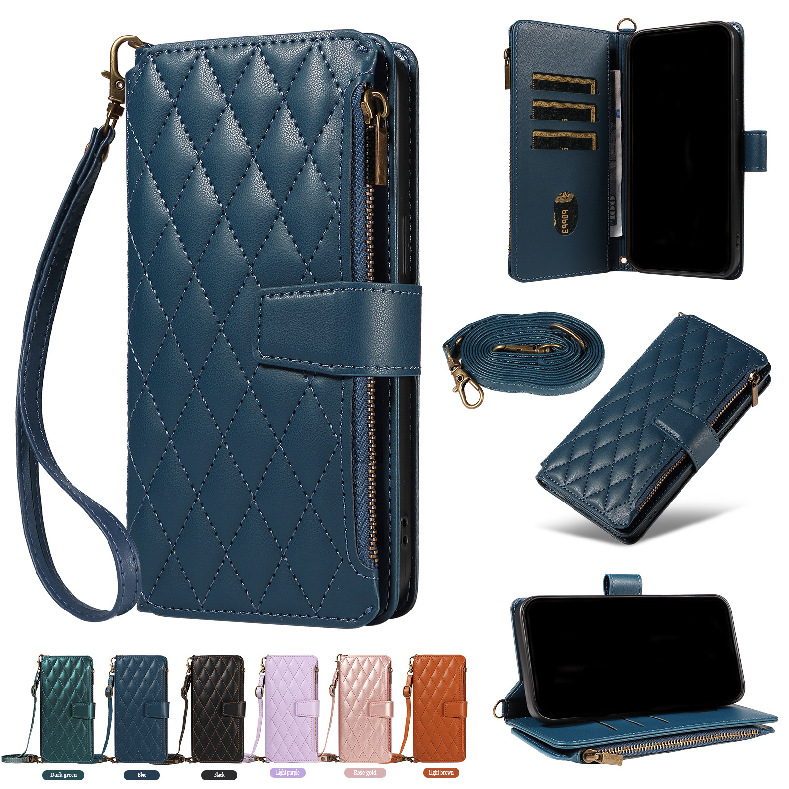 TechGlobe TechGlobe Suitable For IPhone 17 16 Pro Max Multifunctional Flip Cover Shockproof 15 Phone Protective Case_voghion.com