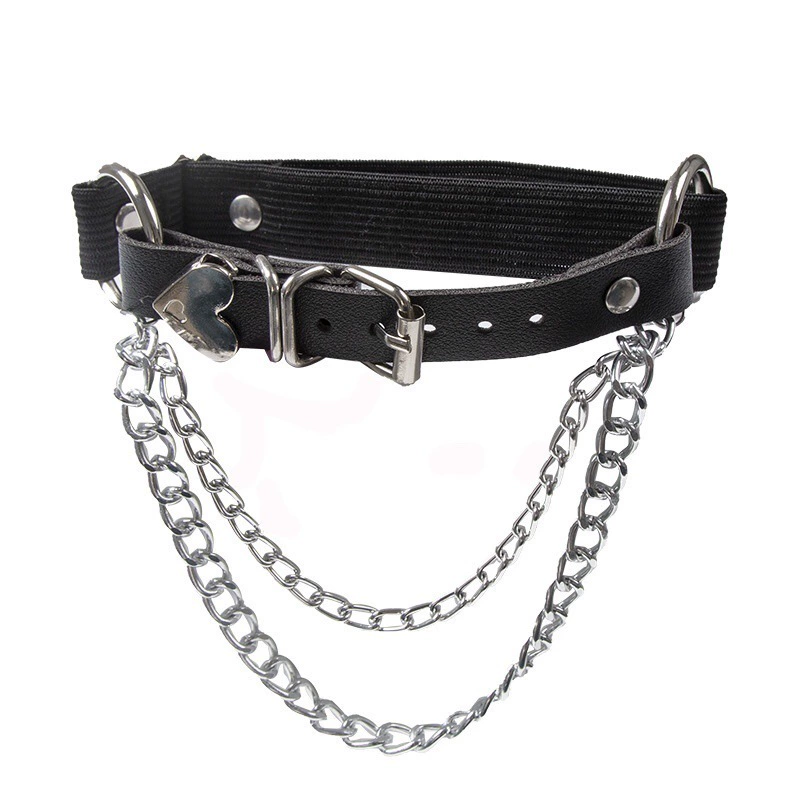 Chain, knitted gaiters, set, megaphone, 2 carat, mid-length