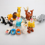 Оптовые цельные маленькие деревянные коровьи блоки и свободные аксессуары мелкие животные крупные частицы, совместимая с квадратами LEGO