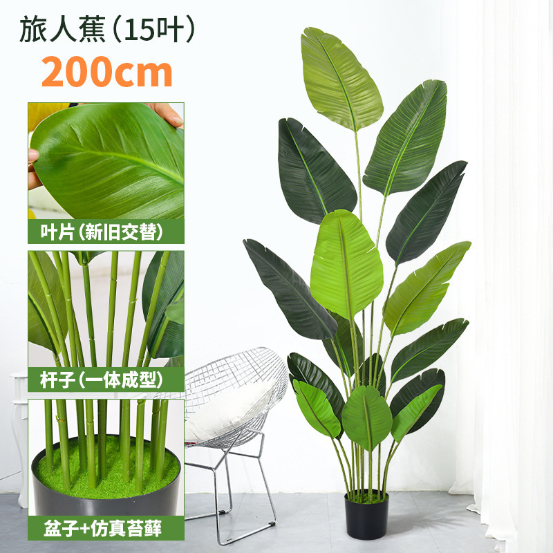 仿真绿植天堂鸟仿真花假树植物仿生高端轻奢客厅落地摆件造景盆栽|undefined