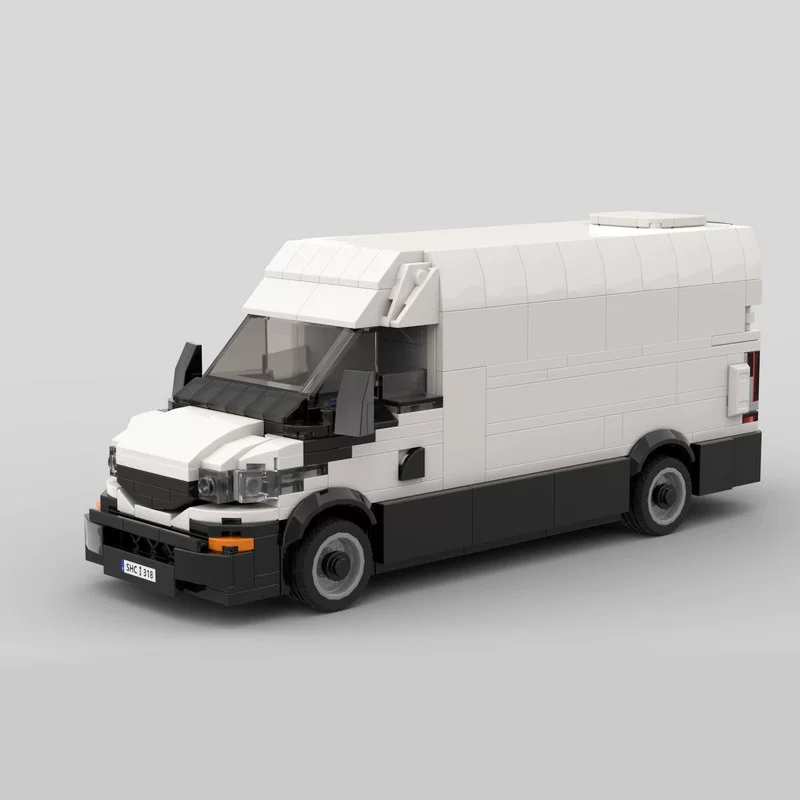Международная/глобальная сборка MOC 130692-дневной фургон небольшой частицы модель автомобиля совместима с Lego