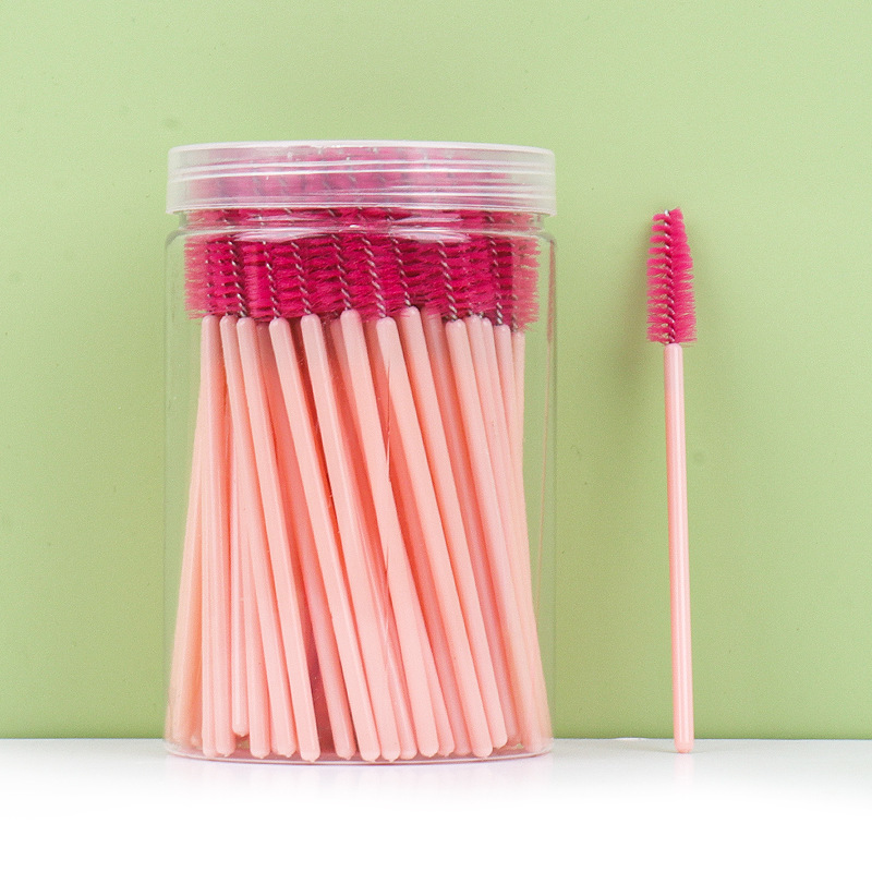 Venta al por mayor desechables barril cepillo de pestañas maquillaje cepillo de maquillaje herramienta portátil espiral pestañas peine rizador de pestañas