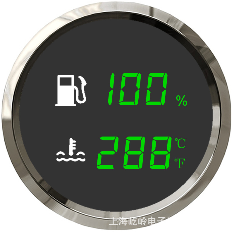 52mm Two-in-one Multifunction Table Oil level gauge Water table sewage Water table Voltmeter combination meter