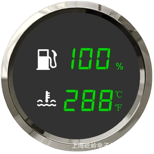 52mm two-in-one Multi-function meter oil level meter water level meter sewage meter water temperature meter voltmeter combination meter