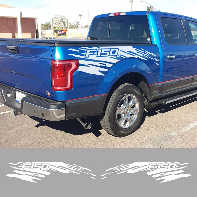 Progettato per l'uso su Ford Raptor F150 adesivo per auto adesivo decorativo per bagagliaio per cambio carrozzeria camioncino Latte Pickup_voghion.com