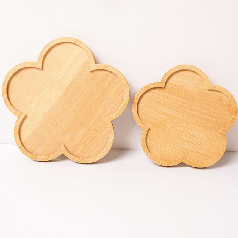 Creativo posavasos de bambú mantel mantel al por mayor redondo cuadrado en forma de flor taza de té taza de agua tazón almohadilla de aislamiento antiescaldado tallado LOGO