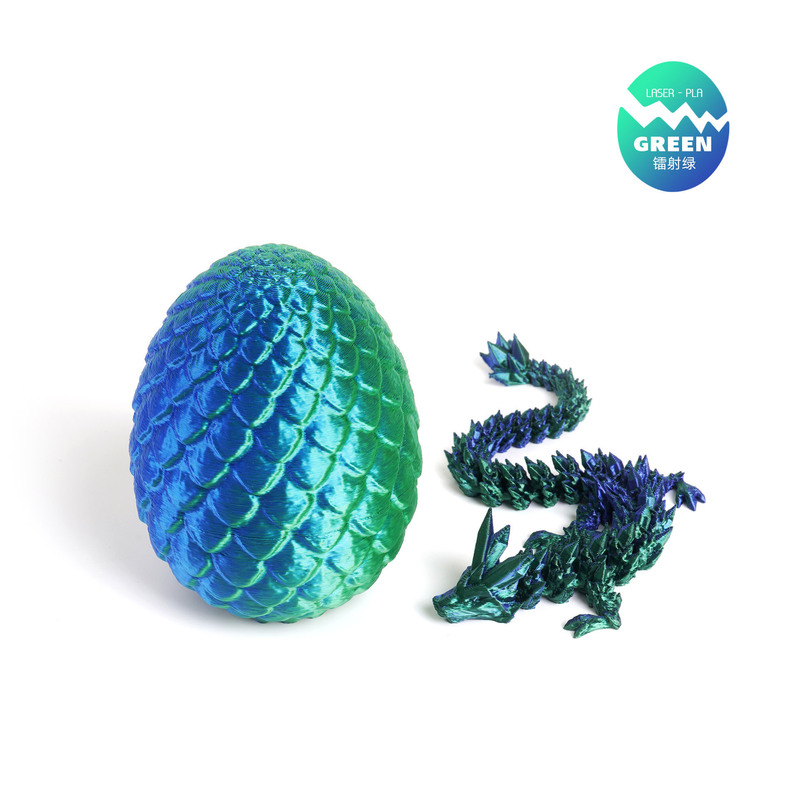 3D プリントドラゴンの卵クリスタルドラゴンセット宝石ドラゴン発光ドラゴン装飾モデル男の子のおもちゃナイトマーケット装飾品ドラゴン|undefined