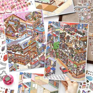 PaperMore�����ڶ���ϵ��2.5D��ߴ��쾰�N���ֹ�diy�≺�N��