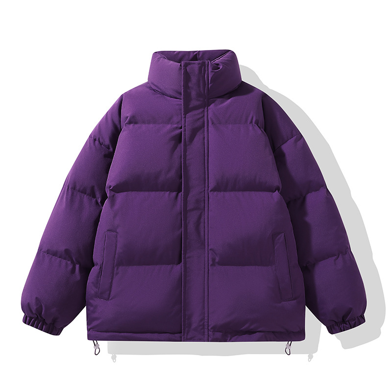 Padded Clothes For Men And Women Loose Stand-up Collar Padded Jacket Warm And Thickened Casual Padded Clothes Couple Jacket_viptrois.com