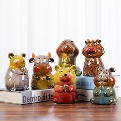 陶瓷存錢罐儲蓄罐 兒童硬幣零錢罐可存可取伴手禮家居裝飾小擺件