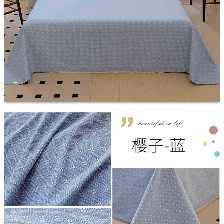 2025 nueva sábana de tela gruesa vieja de algodón puro pieza única 100 funda de almohada de edredón impresa de algodón dormitorio de tres piezas individual 2