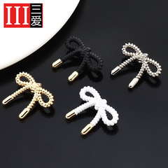 蝴蝶結扣子女衣服外套裝飾鈕扣配件兒童大衣毛衣上衣漂亮紐扣金屬