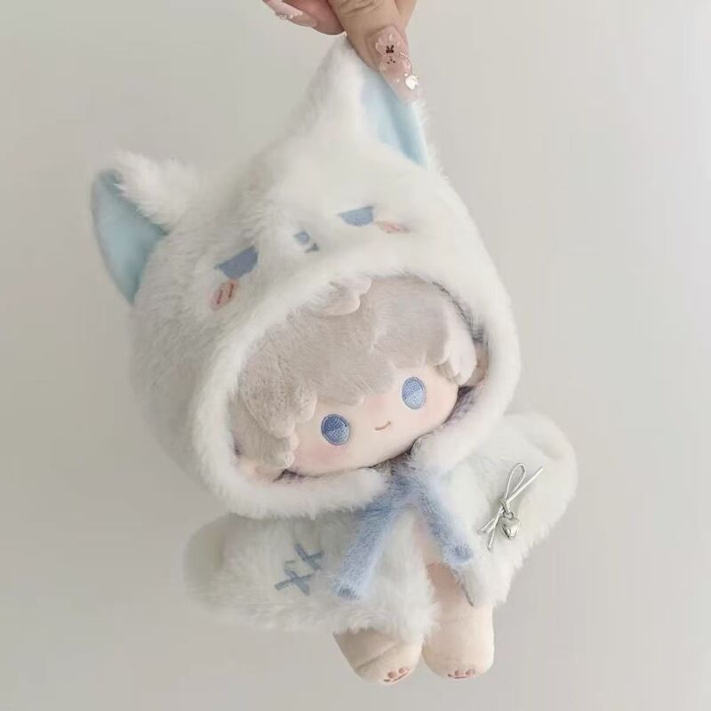 10cm Doll Clothes Animal Headgear New Style Kitten Doll Sleeping Bag Small Cape Doll Dress-Up Clothes