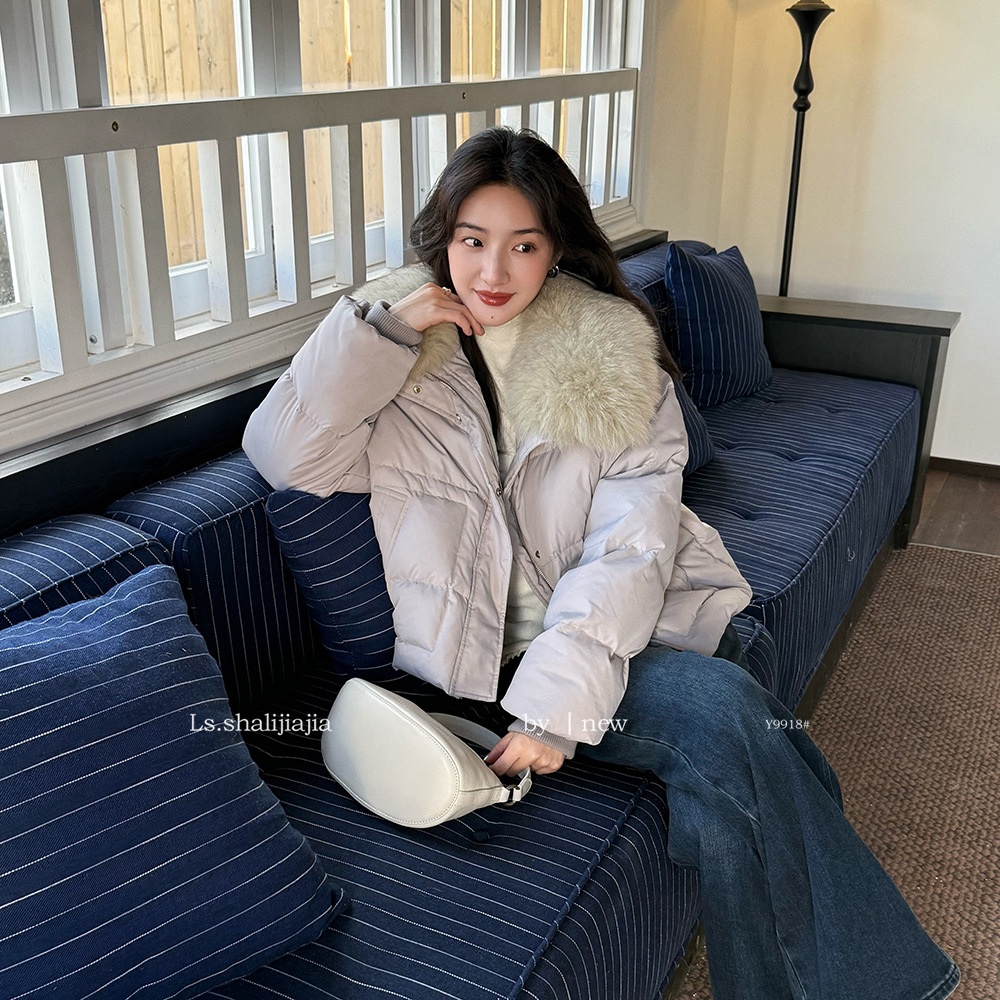 Ls Casual Commuting White Duck down Short down Jacket Guangzhou Thirteen Lines 2025 Autumn and Winter New Women's Clothing Y9918 #