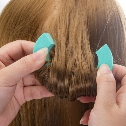C -type hair ring does not hurt the sponge without hot curly rolling rod, fluffy shape, sleep curling rot fluffy hair tail curly hair