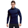 High quick dry street sports T-shirt, European style, long sleeve, tight, plus size