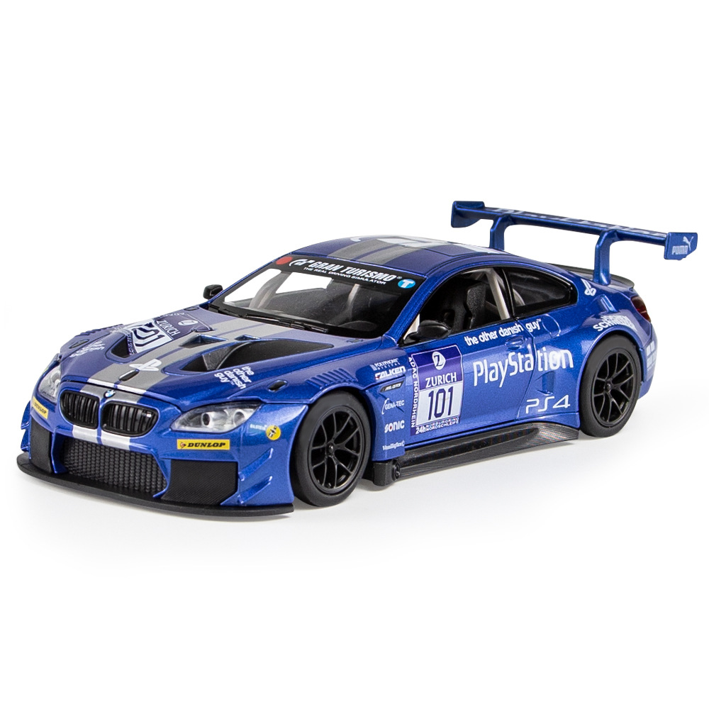 车酷1/24宝BMW M6 GT3马仿真合金赛车模型儿童跑车摆件玩具汽车