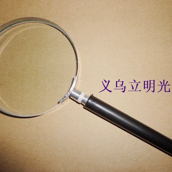 90 мм Полуметаллический ручной старшеклассники Чтение Обучение Пластиковая ручка HD Стеклянная линза Лупа