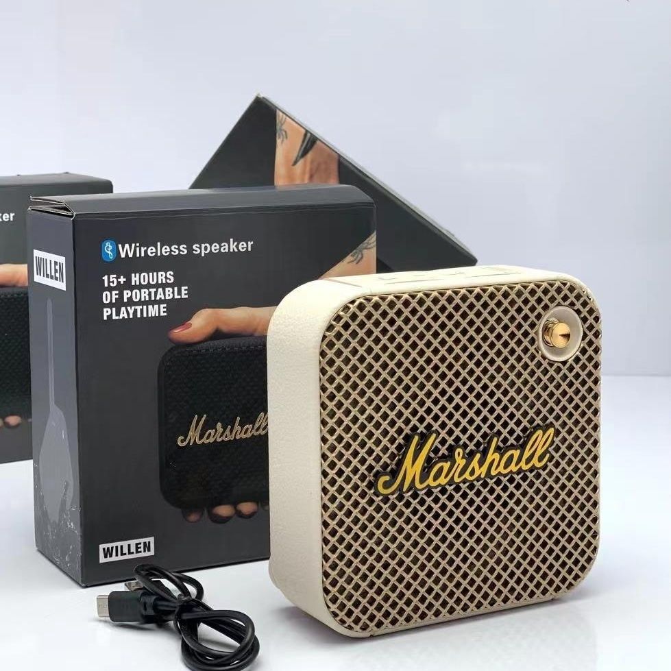 Huaqiang North Pony Sifang Wireless Portable Audio Small Steel Cannon Bluetooth Audio Series Large Volume Black Low Match