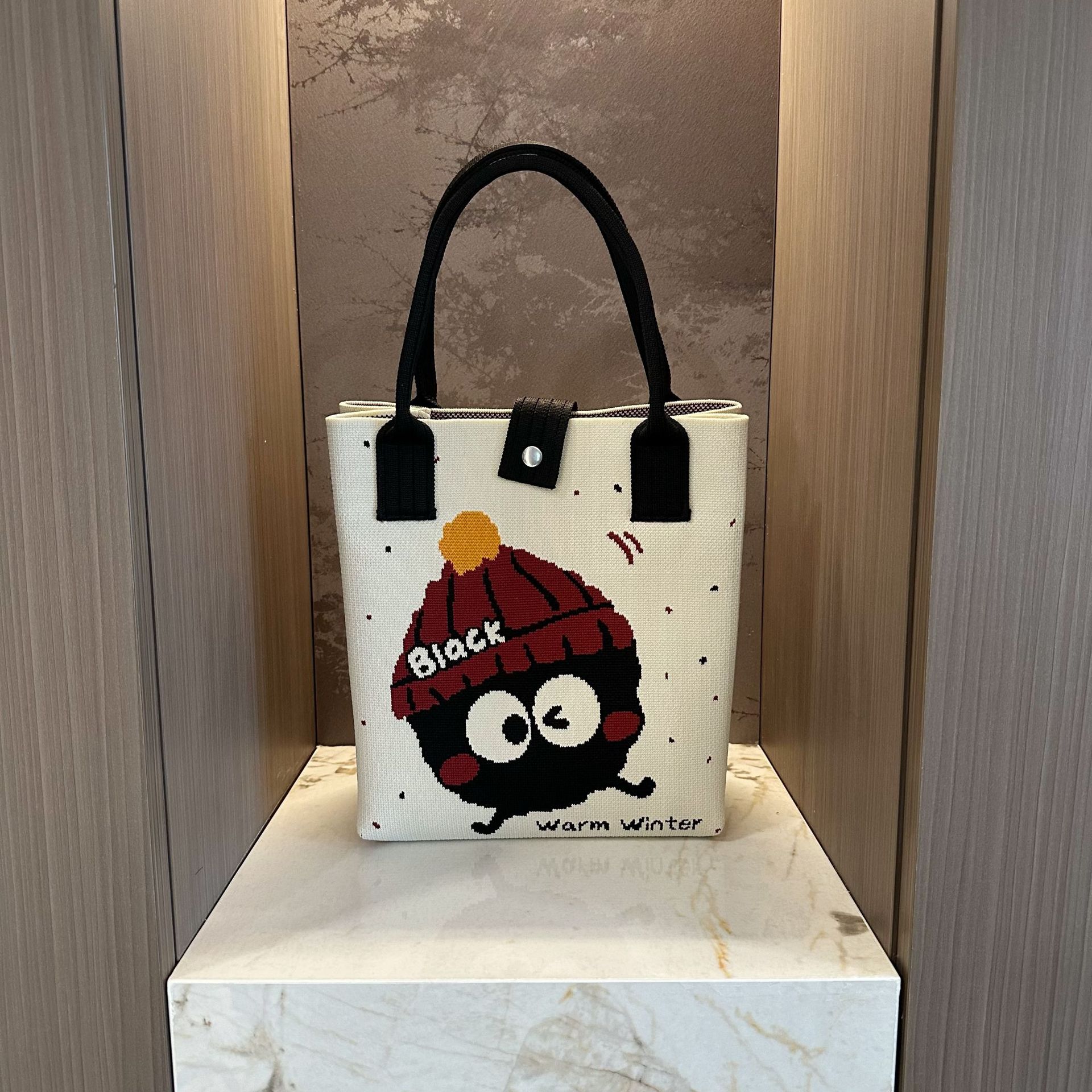 Catuones lindas bolsas de punto bolsas de almacenamiento de viaje pequeño portátil hombro único oblicuo bolsas de teléfono móvil bolsas de mano de mujer versátiles