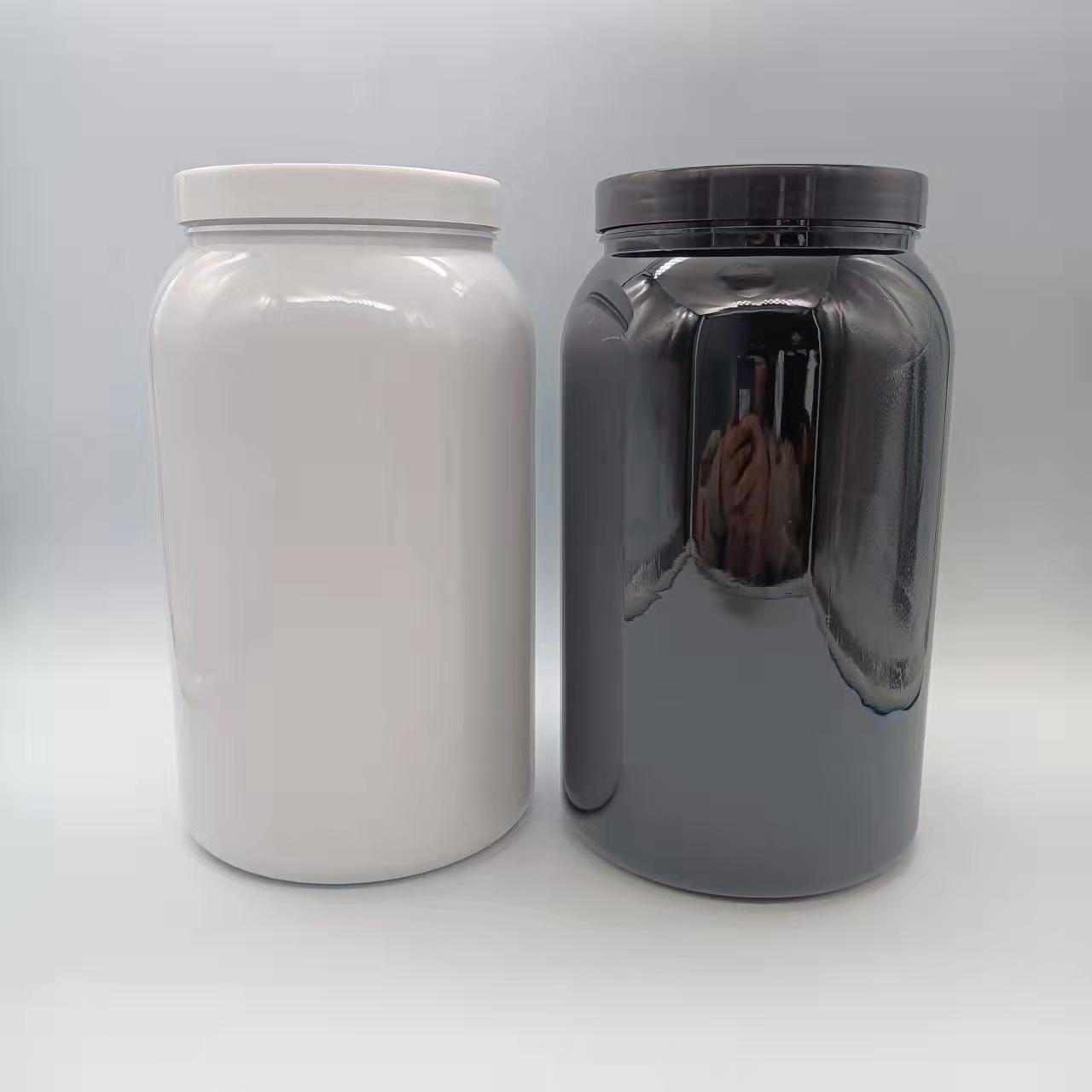 厂家供应4000mlpet塑料广口罐 果酱罐蛋白粉罐