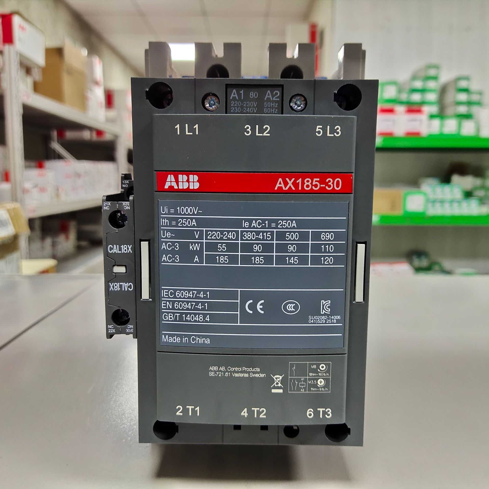 【原装】ABB接触器AX18-30-10-80*220-230V50HZ/230-240V60HZ-阿里巴巴