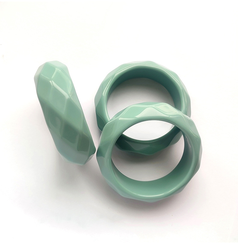 Bangle Classification Elegant Retro Streetwear Solid Color Arylic Bangles Wholesale