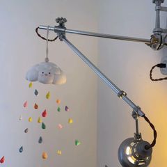 小紅書同款雲朵黏土風鈴手工diy材料包臥室掛件超可愛