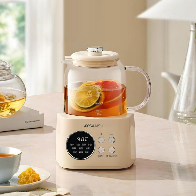 Sansui Multifunctional Health Pot Tea Maker Flower Teapot 1.2L Digital Display Model Jx-106