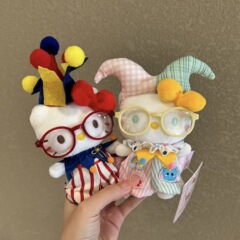 正版马戏团HelloKitty包包挂件毛绒卡通可爱玩偶钥匙扣装饰送礼物