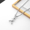 Cute rabbit, pendant, trend fashionable necklace hip-hop style for leisure, new collection, wholesale, internet celebrity