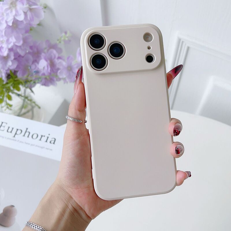 适用iPhone17promax全系列魔方直边液态硅胶手机壳全包精孔手机壳|undefined