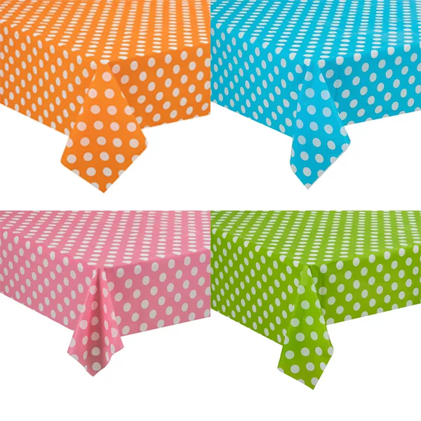 Amazon Cross-Border In-Stock Disposable Plastic Polka Dot Tablecloth Party Birthday Atmosphere Decoration Tablecloth