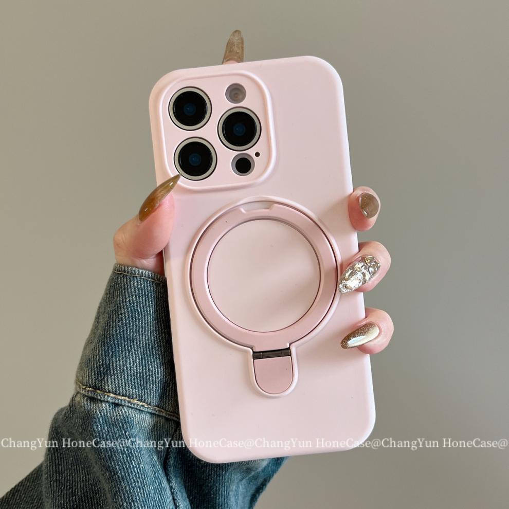 Magnetic Silicone Phone Case For Iphone 15 Pro 14 13 Shockproof_voghion.com
