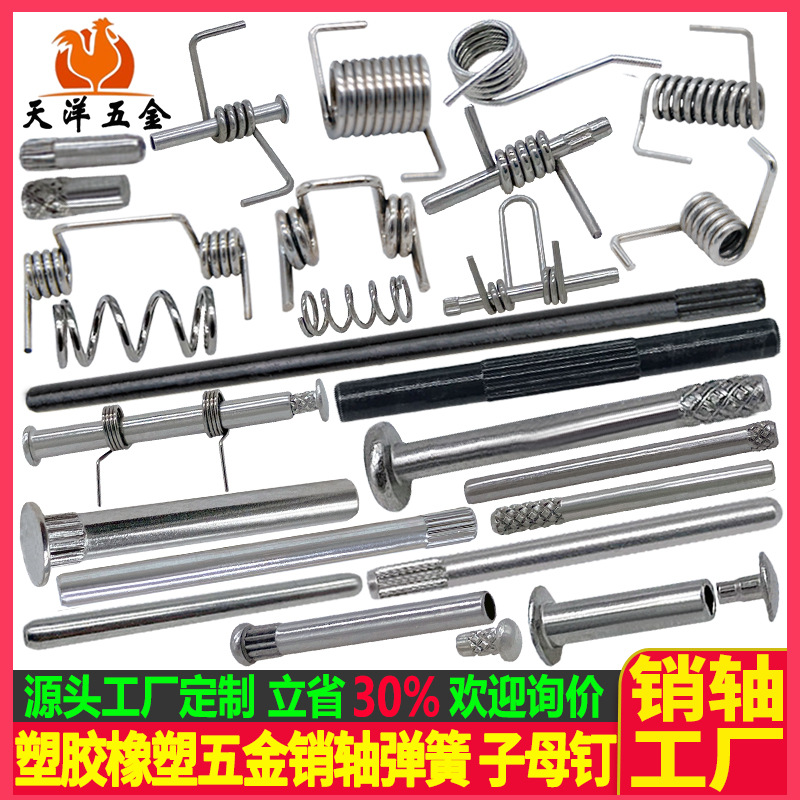 塑胶五金配件 塑料连接件 塑料弹簧插销 塑料轴 盒子插销盒子转轴