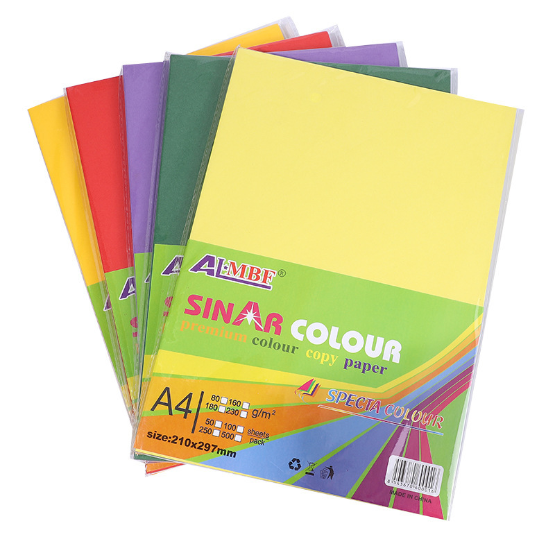 A4 papel de copia 70g100 hojas de papel para imprimir pintura suministros de oficina hechos a mano papel de origami color papel de impresión