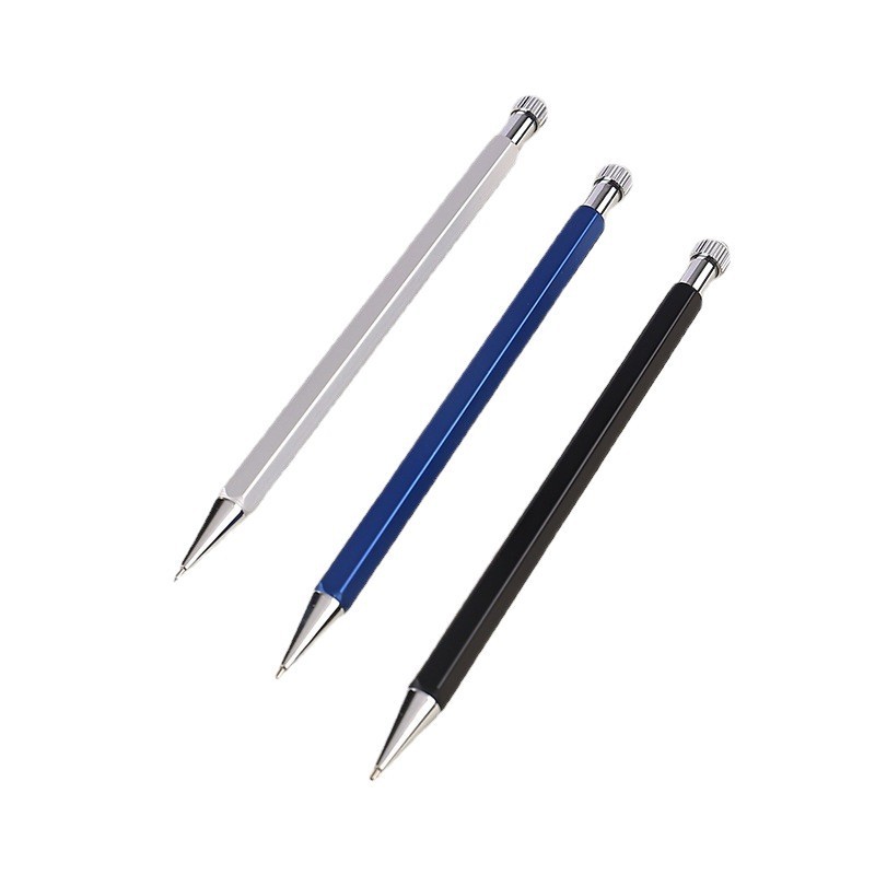 金属製の自動鉛筆、学生向けプッシュ式シャープペンシル、0.5mm/0.7mm、文房具ギフト、プッシュ式、削る必要なし|undefined