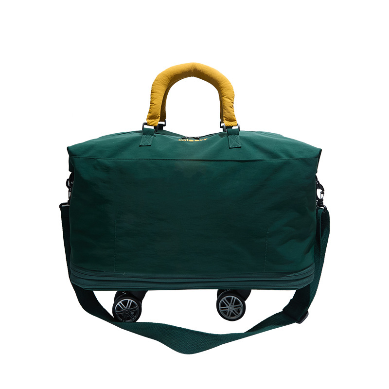 Nueva bolsa de viaje de tela de Oxford con ruedas, bolsa de viaje corto de gran capacidad, bolsa de almacenamiento para hombres, bolsa de embarque de viaje