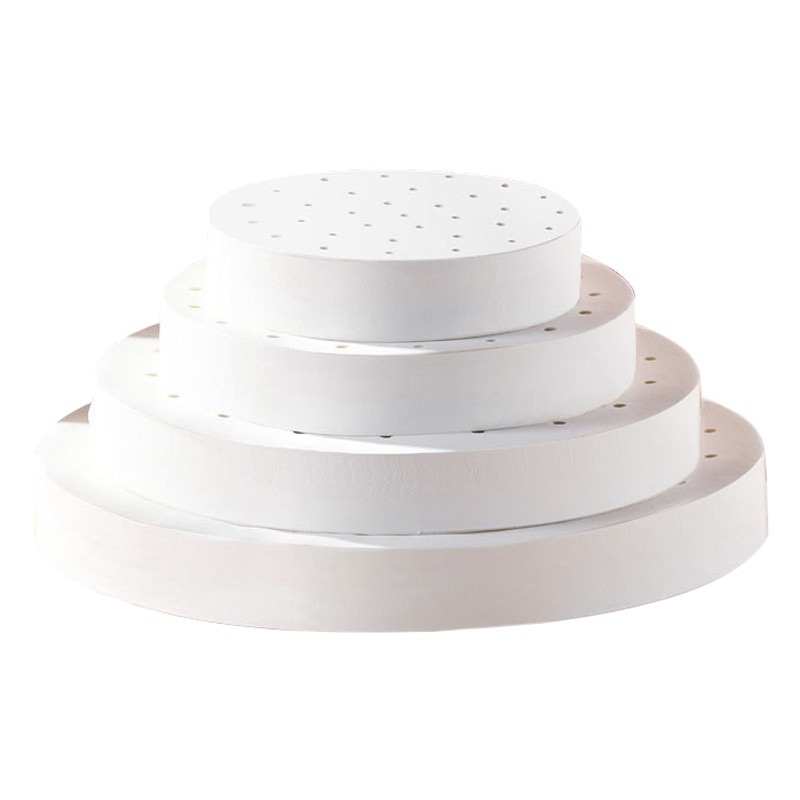Venta al por mayor grado alimenticio vaporizador papel de bollo al vapor papel de aceite de silicona papel de vapor redondo papel de hornear papel de vapor desechable
