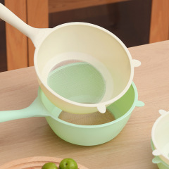 キッチン米洗い用品、米洗いふるい、米洗いフィルター、プラスチック家庭用水スプーン、果物洗いボウル、野菜洗いボウル、水切りかご