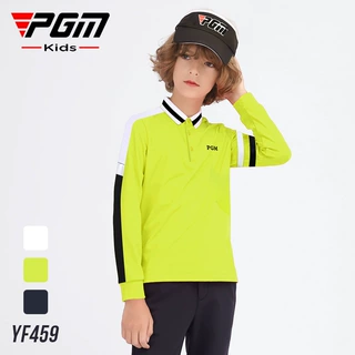 PGM新品儿童高尔夫衣服长袖T恤男童秋冬季青少年高尔夫服装运动服