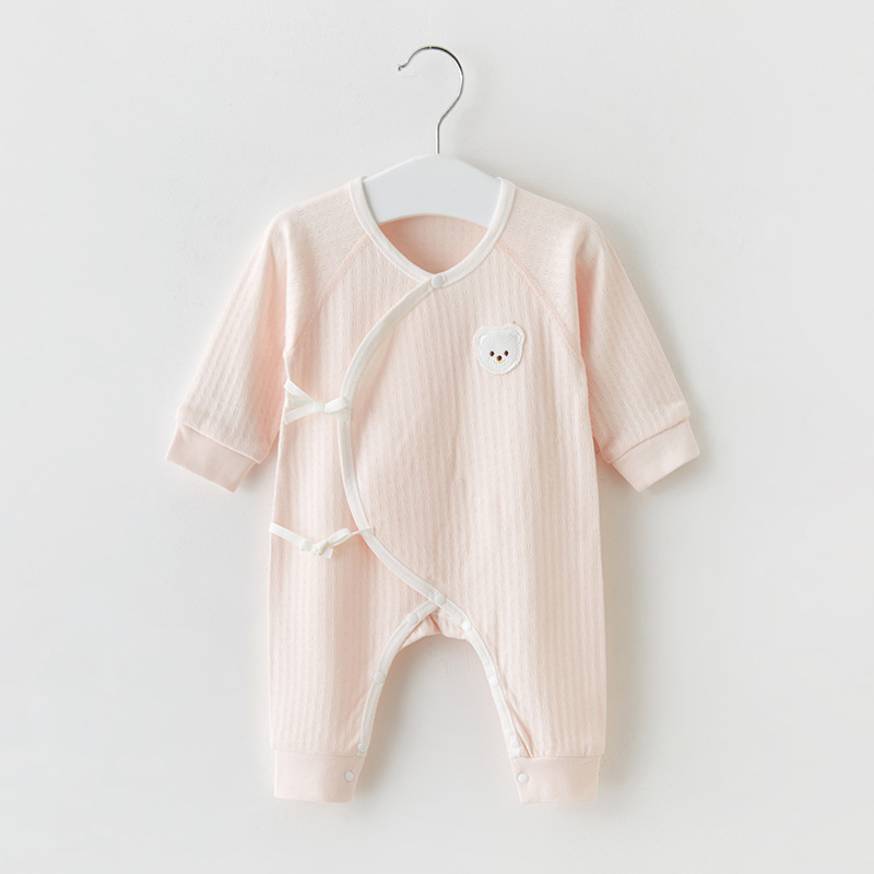 Ropa de bebé recién nacido para primavera y otoño, algodón puro, pijamas finos, pelele, traje para gatear, body para bebé recién nacido.