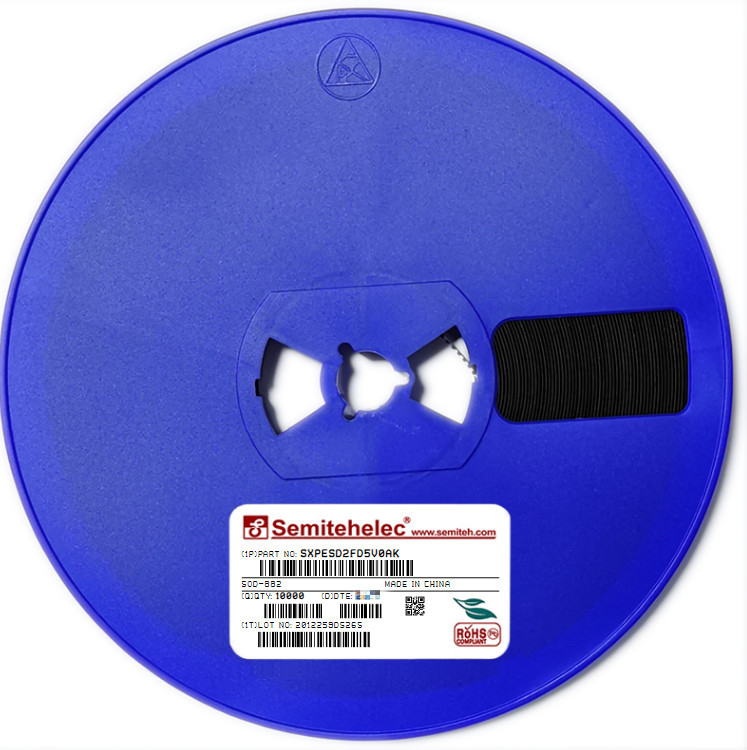 SXPESD2FD5V0AK ESD静电保护二极管 SOD-882 SEMITEH全新原装正品