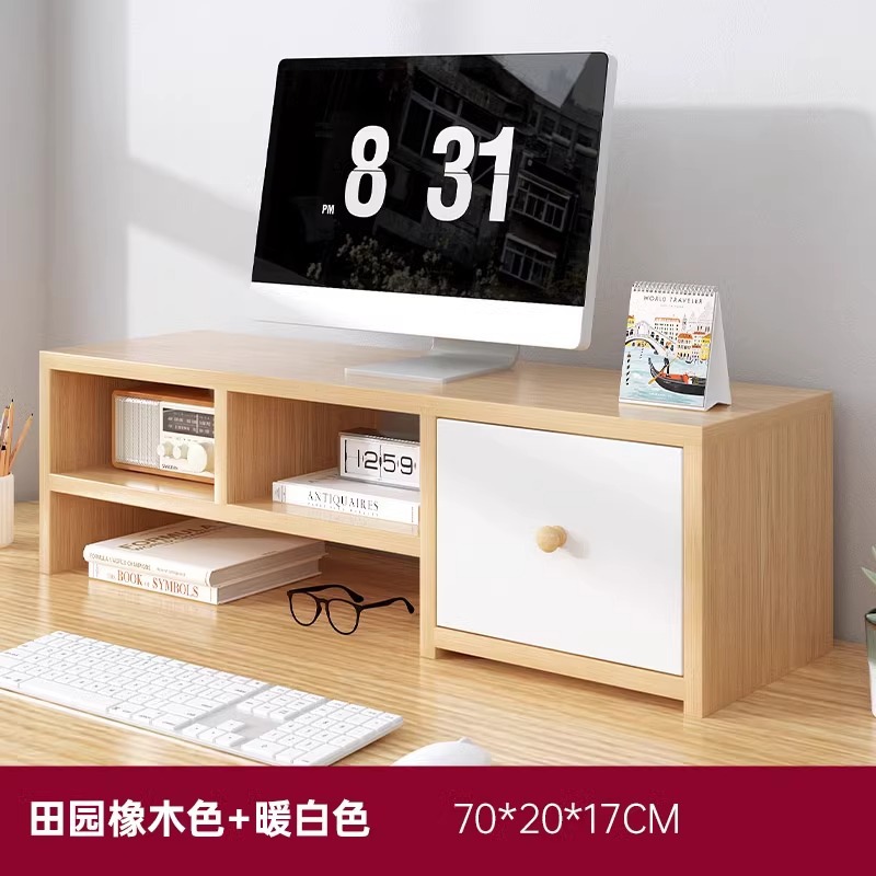 Soporte Elevador para Monitor de Paneles de Madera