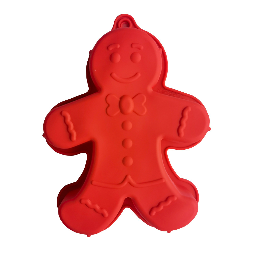 Silicone Snowman 65 molde de silicona pastel molde de pan postre cocina hornear harina de arroz