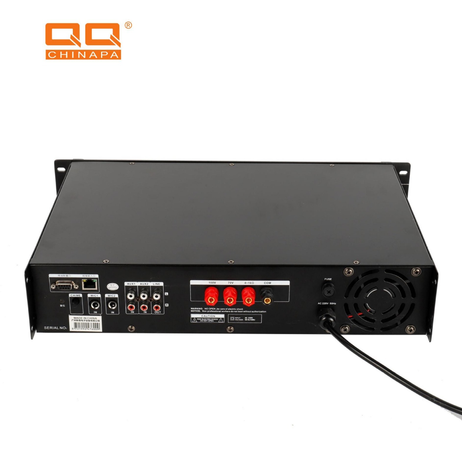 Sistema de radiodifusión amplificador de potencia de red IP altavoz de radiodifusión del campus amplificador de sonido contra incendios sistema PA amplificador de banda alta