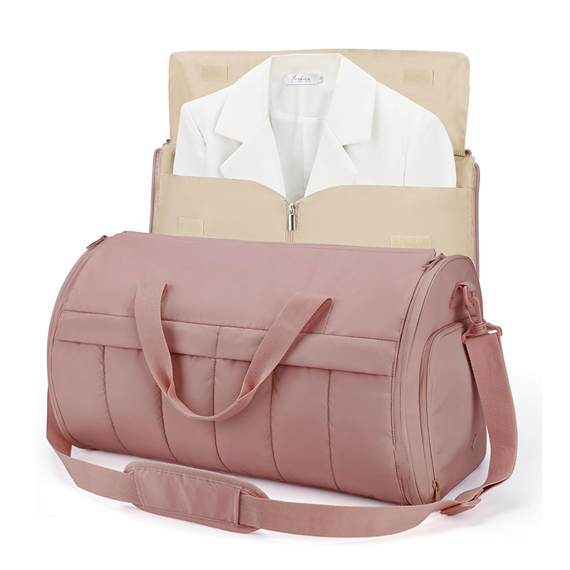 Nueva bolsa de ropa de viaje para hombres y mujeres, bolsa de lona convertible, bolsa de traje, bolsa de viaje, bolsa de lona con correa para el hombro